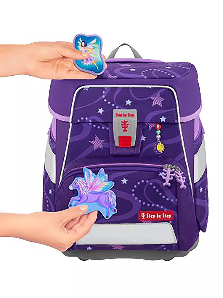 STEP BY STEP | Set de mochila escolar Space 5 piezas | Lila