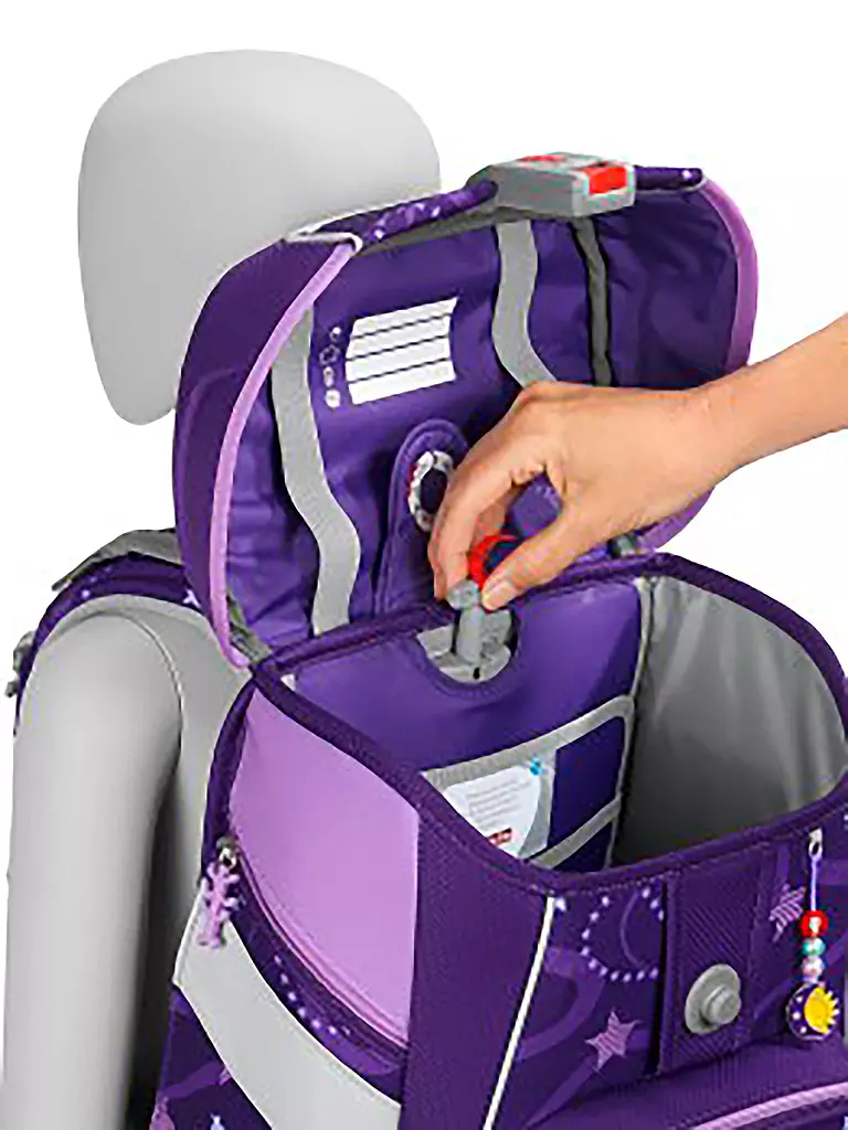 STEP BY STEP | Set de mochila escolar Space 5 piezas | Lila