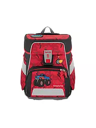 STEP BY STEP | Set de mochila escolar Space Monter Truck Rocky de 5 piezas | Rojo