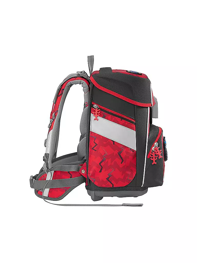STEP BY STEP | Set de mochila escolar Space Monter Truck Rocky de 5 piezas | Rojo