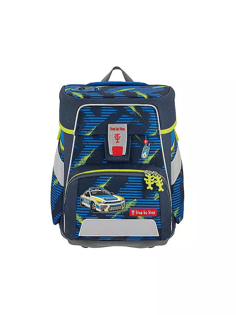 STEP BY STEP | Set de mochila escolar Space Police Car Cody de 5 piezas | Azul oscuro
