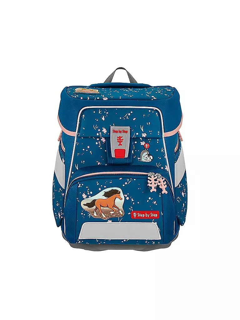STEP BY STEP | Set de mochila escolar Space Wild Horse Ronja de 5 piezas | Azul
