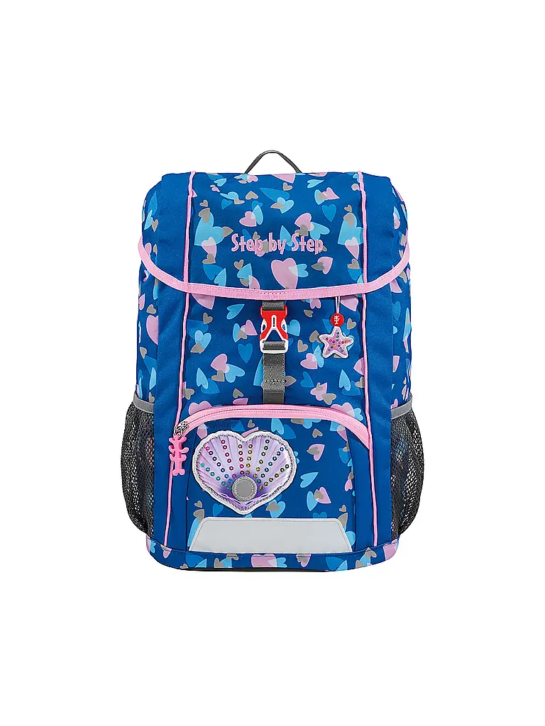 STEP BY STEP | Set de mochila infantil de 3 piezas - Seashell Pearl | Azul