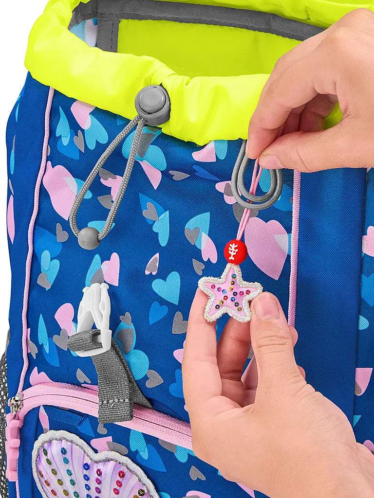 STEP BY STEP | Set de mochila infantil de 3 piezas - Seashell Pearl | Azul