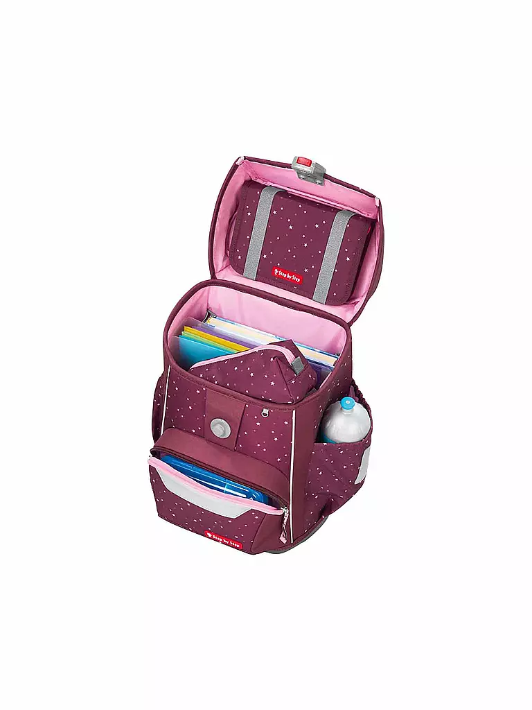 STEP BY STEP | Set de mochilas escolares 4 piezas BASIS Berry Stars | Baya