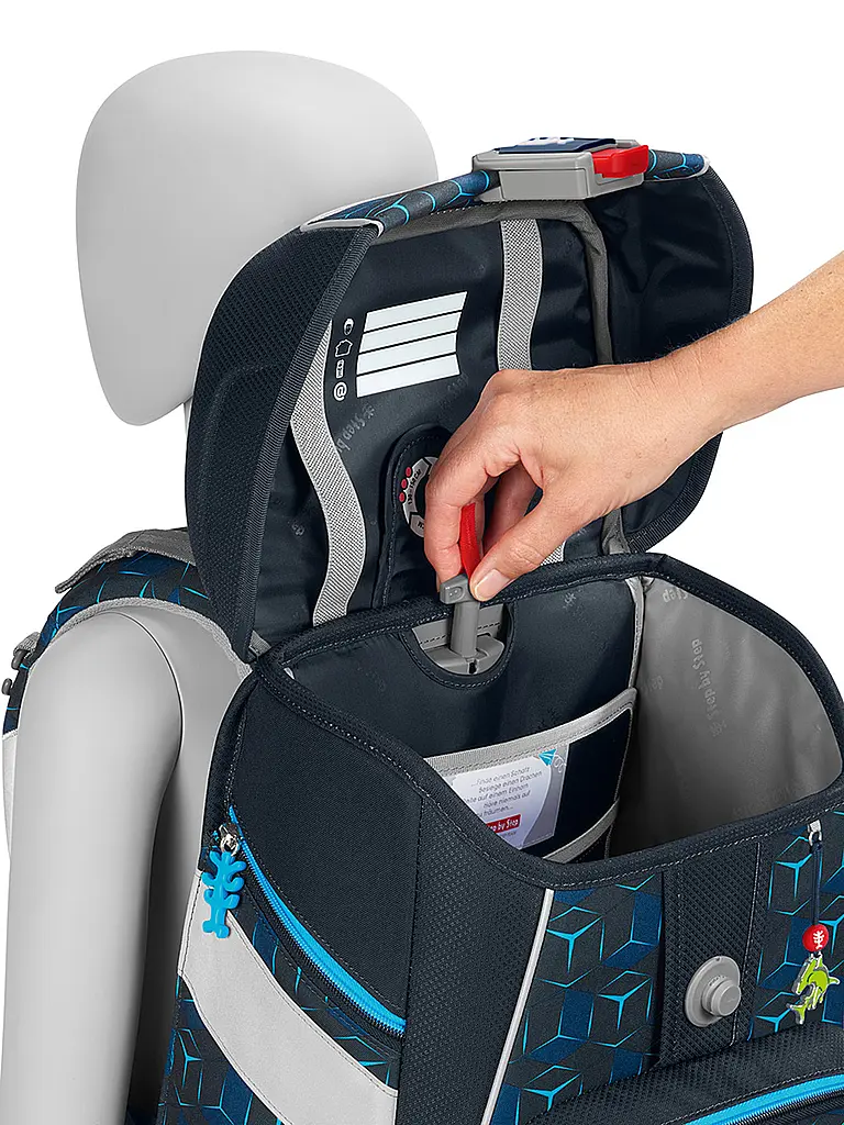 STEP BY STEP | Set de mochilas escolares 5 piezas SPACE Shine Shark Dexte | Negro