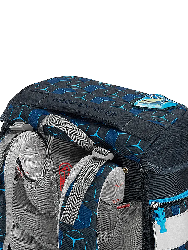 STEP BY STEP | Set de mochilas escolares 5 piezas SPACE Shine Shark Dexte | Negro