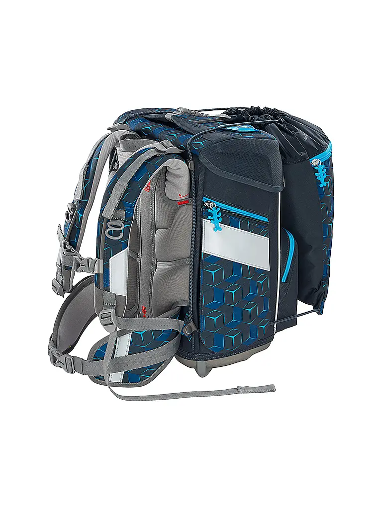 STEP BY STEP | Set de mochilas escolares 5 piezas SPACE Shine Shark Dexte | Negro