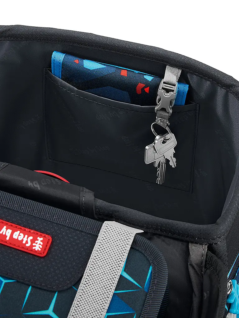 STEP BY STEP | Set de mochilas escolares 5 piezas SPACE Shine Shark Dexte | Negro