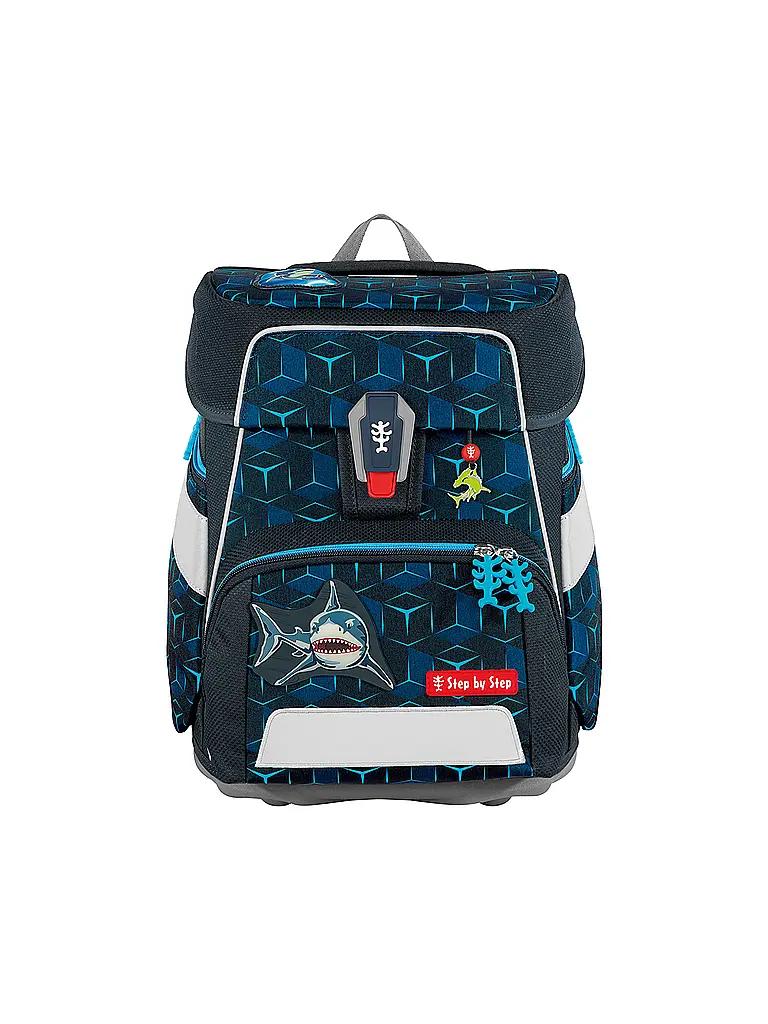 STEP BY STEP | Set de mochilas escolares 5 piezas SPACE Shine Shark Dexte | Negro