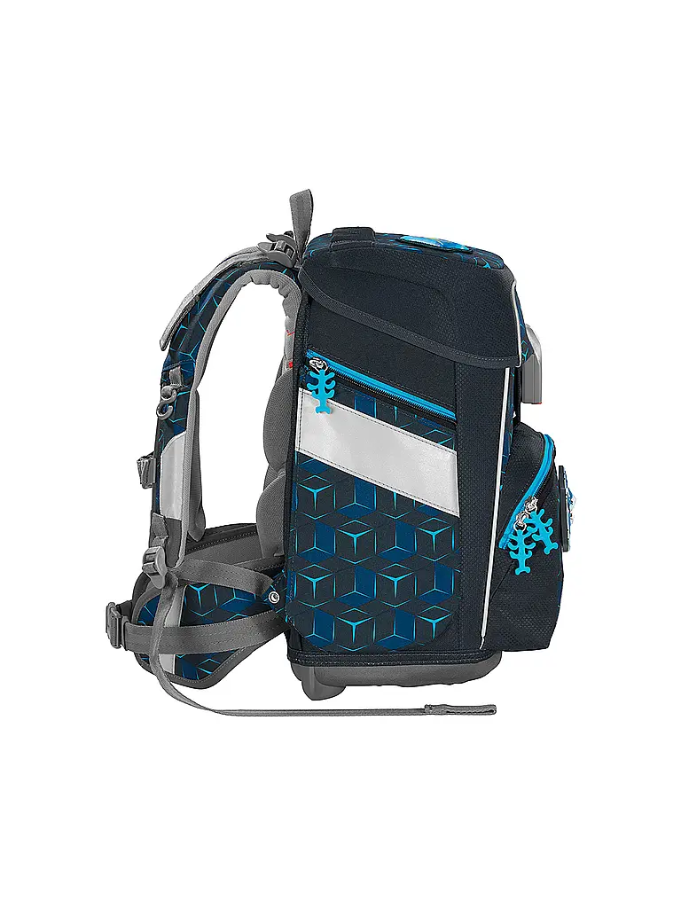 STEP BY STEP | Set de mochilas escolares 5 piezas SPACE Shine Shark Dexte | Negro