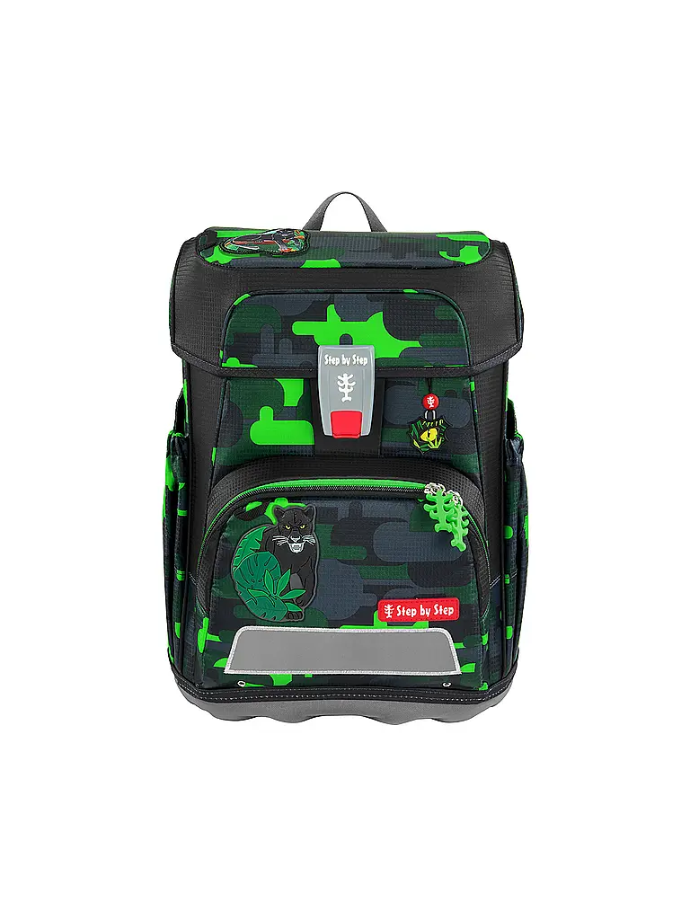 STEP BY STEP | Set de mochilas escolares de 5 piezas CLOUD Black Cat Chiko | Negro