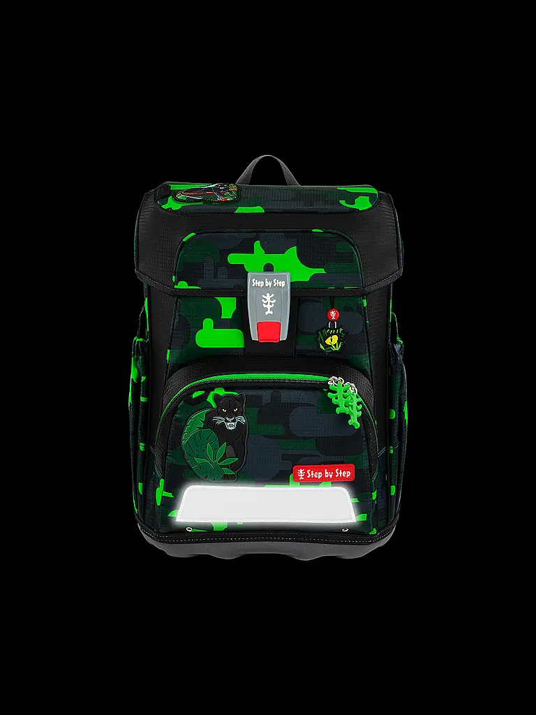 STEP BY STEP | Set de mochilas escolares de 5 piezas CLOUD Black Cat Chiko | Negro