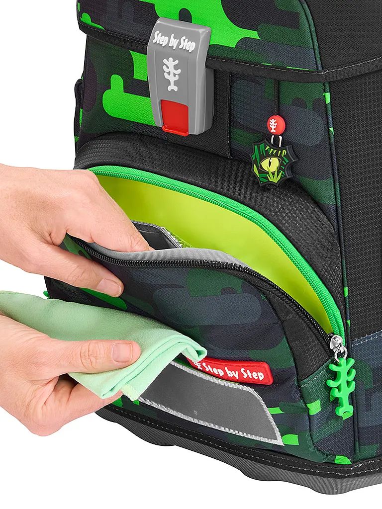 STEP BY STEP | Set de mochilas escolares de 5 piezas CLOUD Black Cat Chiko | Negro