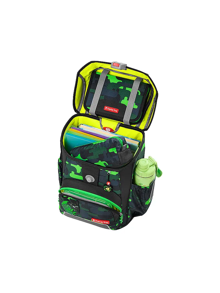 STEP BY STEP | Set de mochilas escolares de 5 piezas CLOUD Black Cat Chiko | Negro