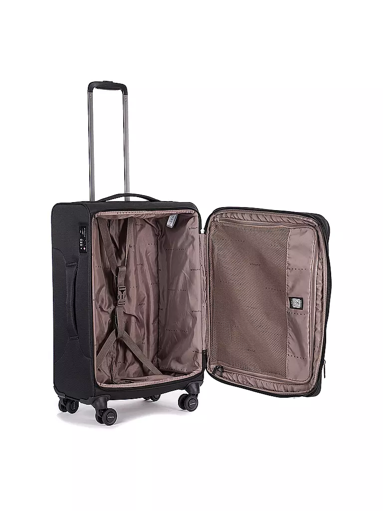STRATIC | Trolley blando LIGHT M 65cm negro | 