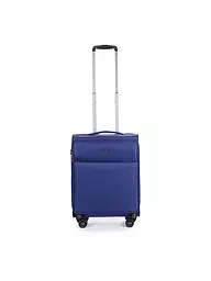 STRATIC | Trolley blando LIGHT S 55cm negro | Azul oscuro