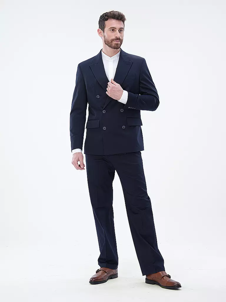 STRELLSON | Anzughose Loose Fit JOE | Azul oscuro