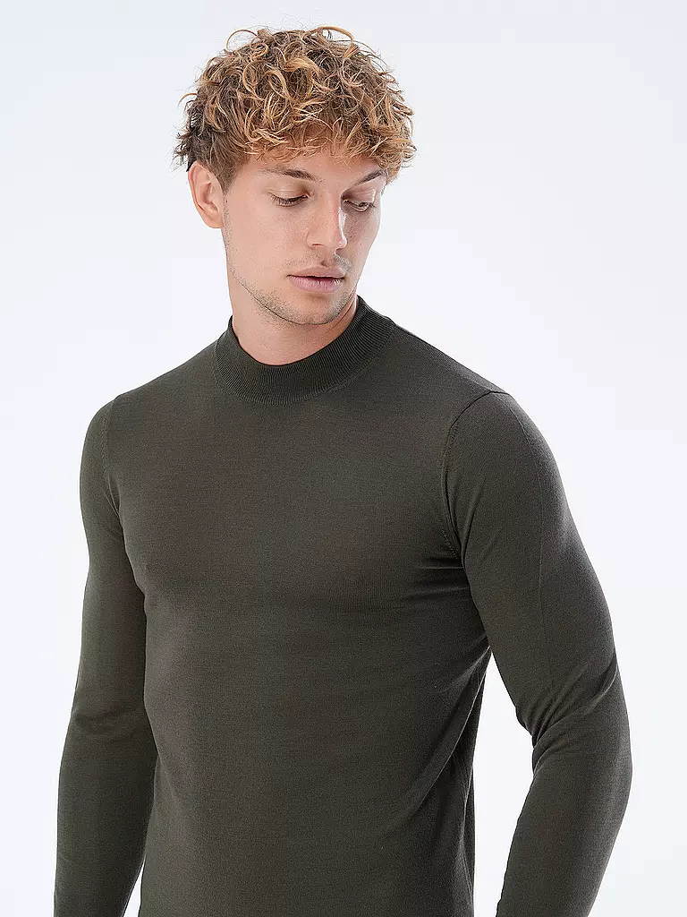 STRELLSON | Stehkragenpullover MAREK | Oliva