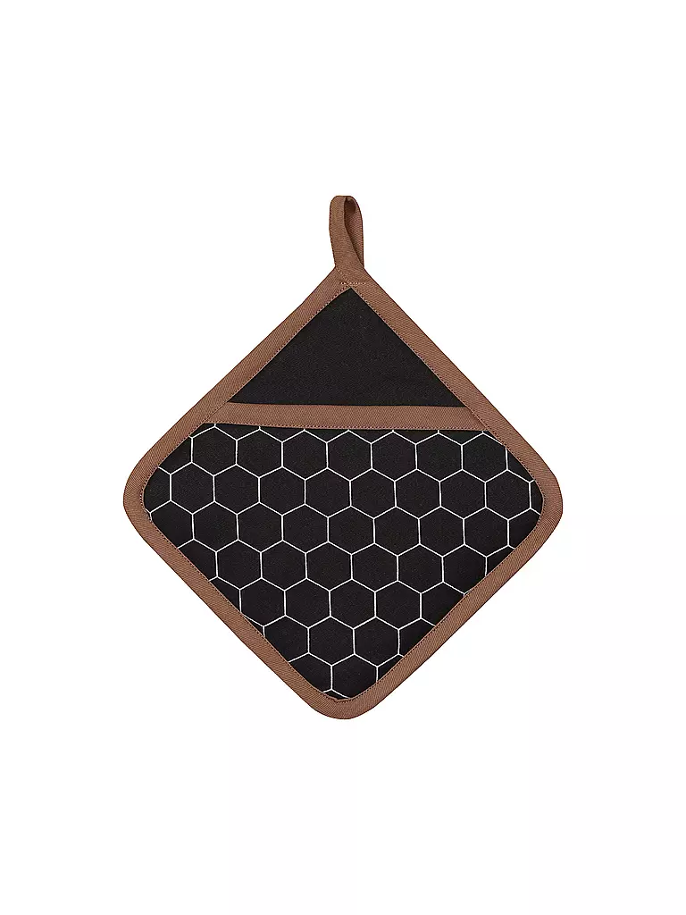 STUCO | Topflappen 20x20cm Mesh | Negro