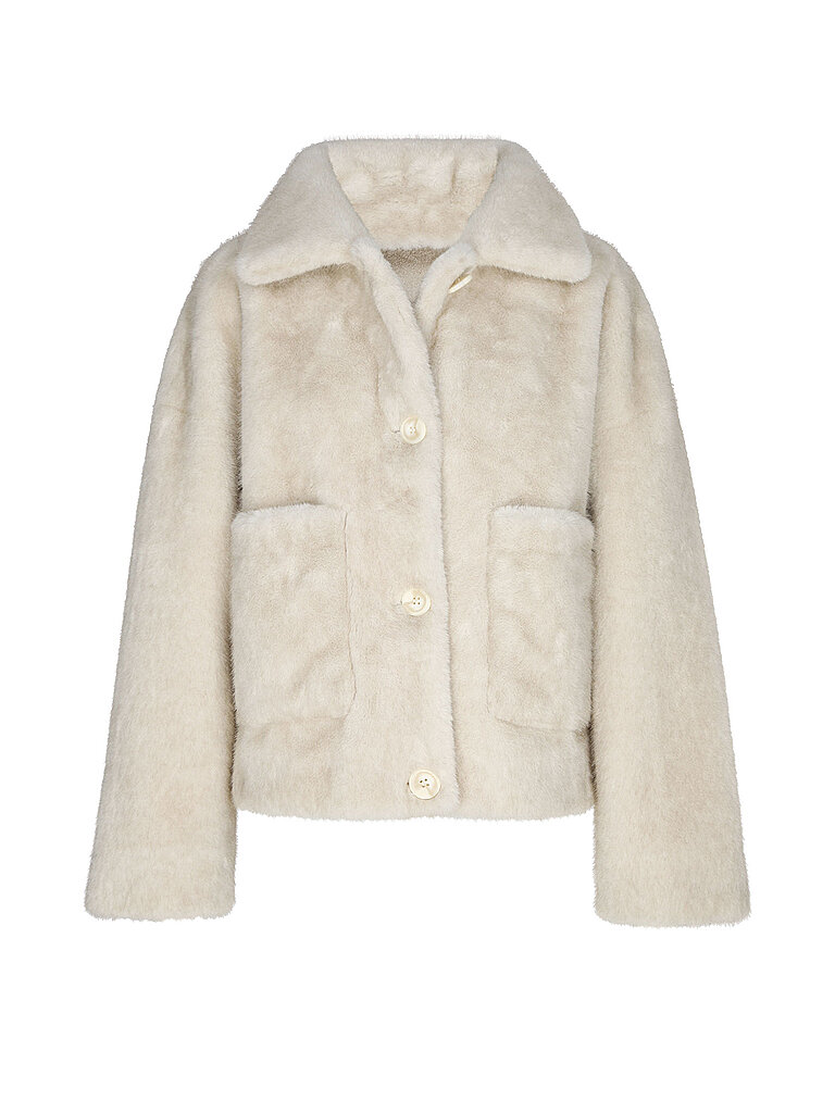 Chaqueta reversible con aspecto de piel FAJE beige 42