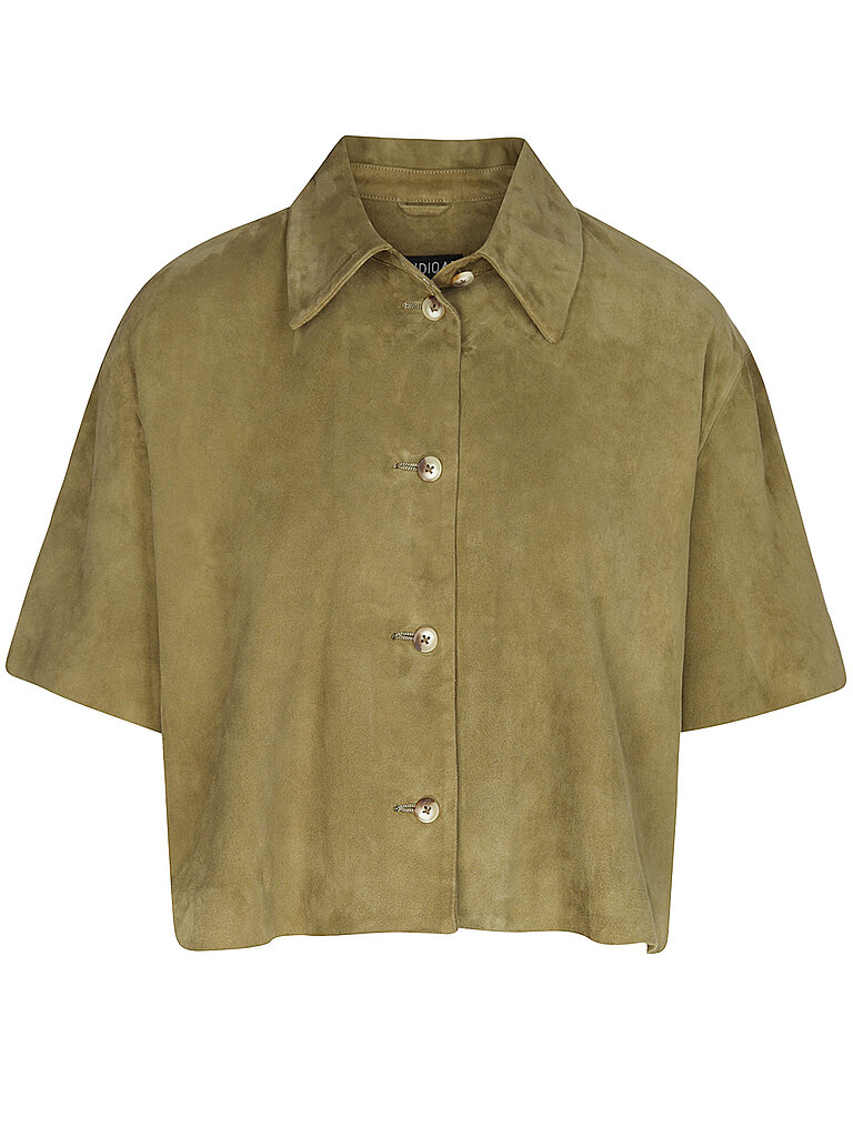 Chaqueta de cuero EVELINE oliva 40