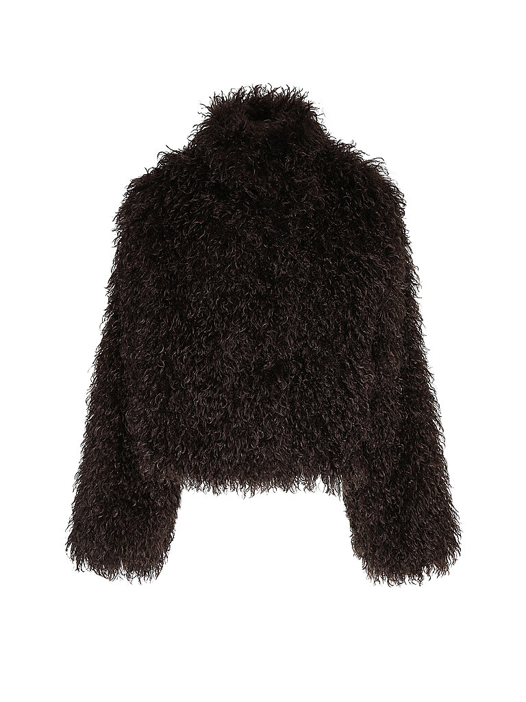 Studio Ar Chaqueta efecto pelo MILLIE marrón