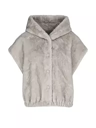 STUDIO AR | Chaqueta reversible con aspecto de piel de visón MINK | Gris