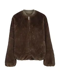 STUDIO AR | Chaqueta reversible con aspecto de piel ETTA | Marrón