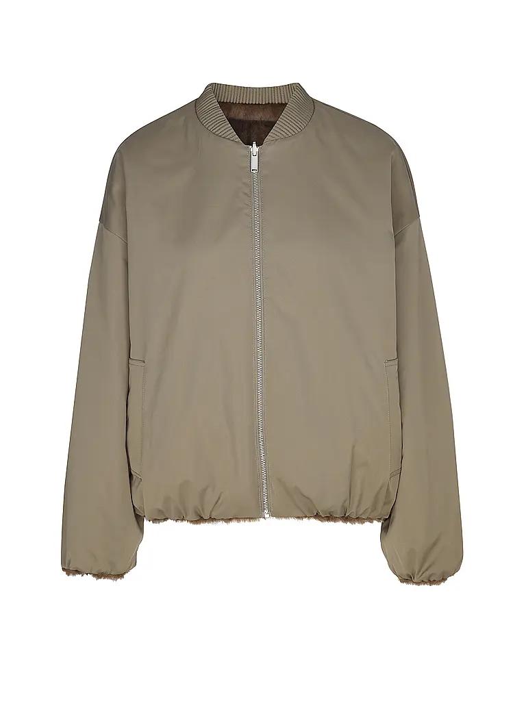 STUDIO AR | Chaqueta reversible con aspecto de piel ETTA | Marrón