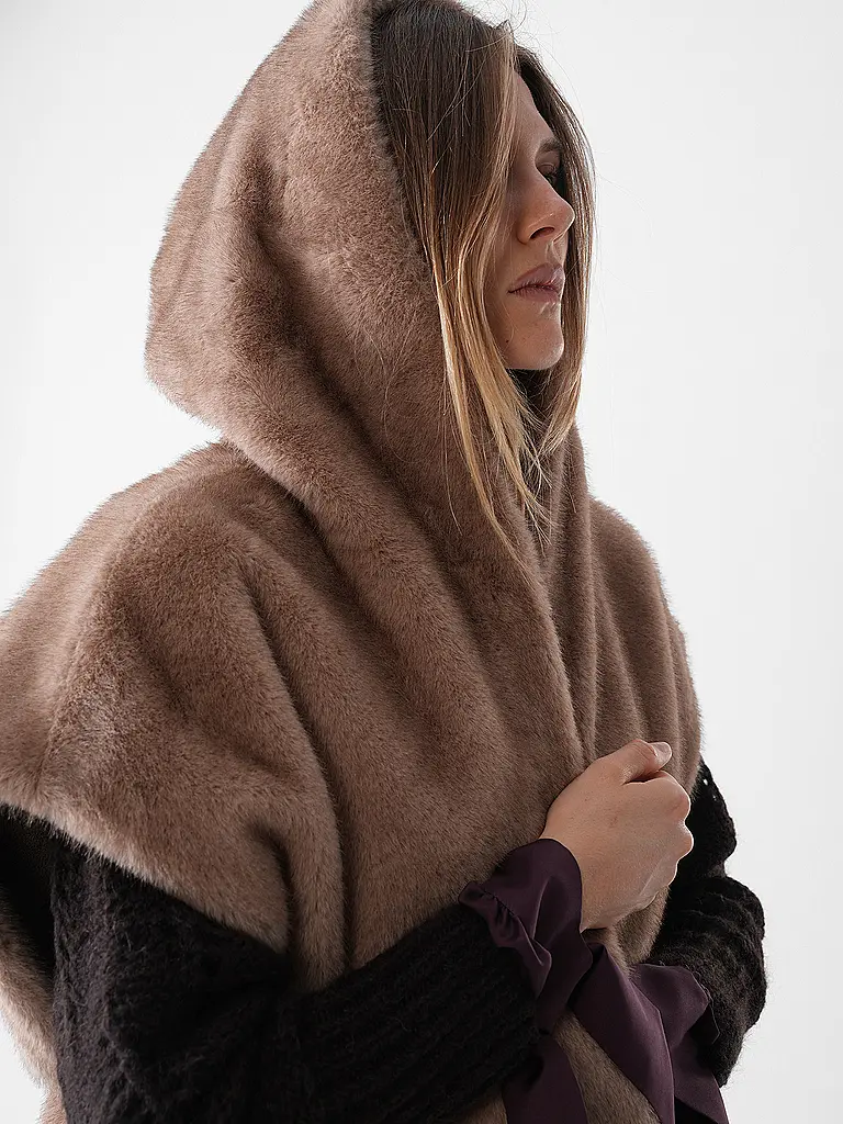 STUDIO AR | Chaqueta reversible con aspecto de piel MINK | 