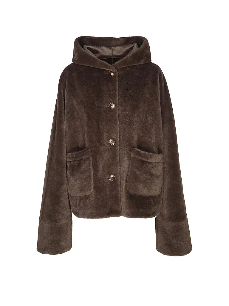 STUDIO AR | Chaqueta reversible con aspecto de piel RYLEE | Marrón