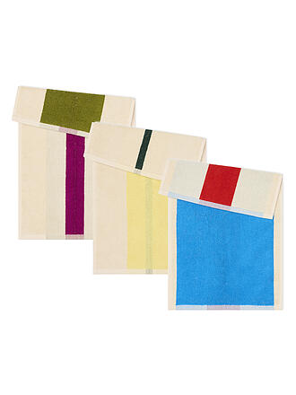 SUITE702 | Toalla de tocador Toalla de tocador 3x30x50cm ALGODÓN PEINADO Aqua/Fucsia/Amarillo