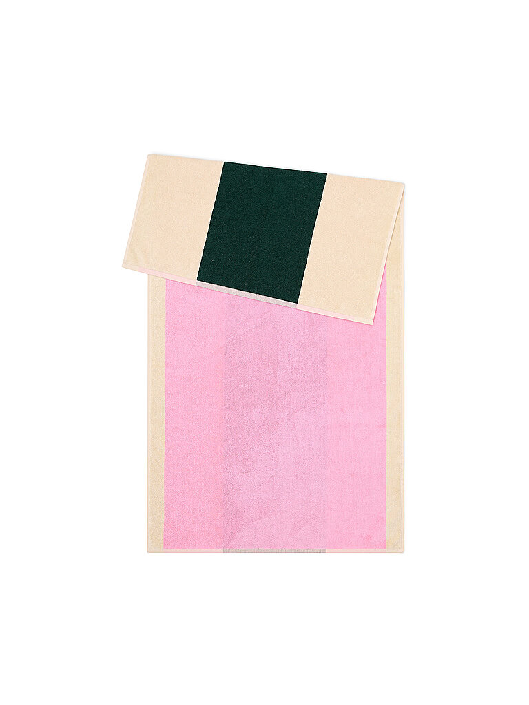 Toalla de ducha 70x140cm COMBED COTTON Rosa/Verde Oscuro rosa