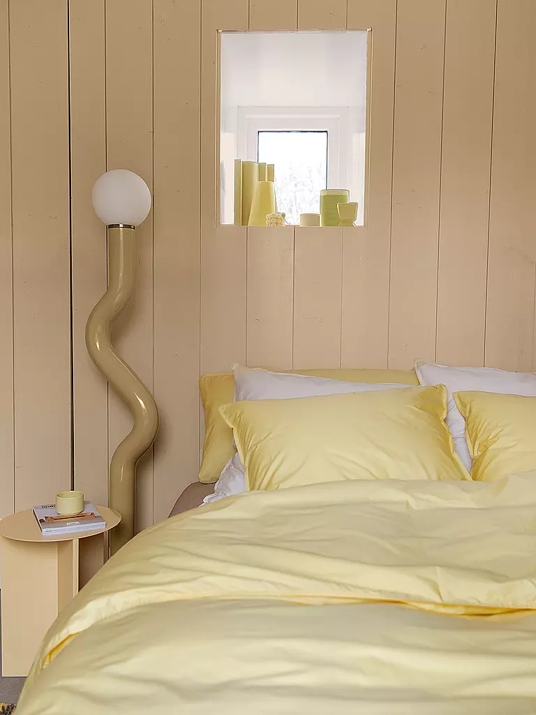 SUITE702 | Ropa de cama de percal 70x90cm/140x200cm Amarillo Mantequilla | Amarillo