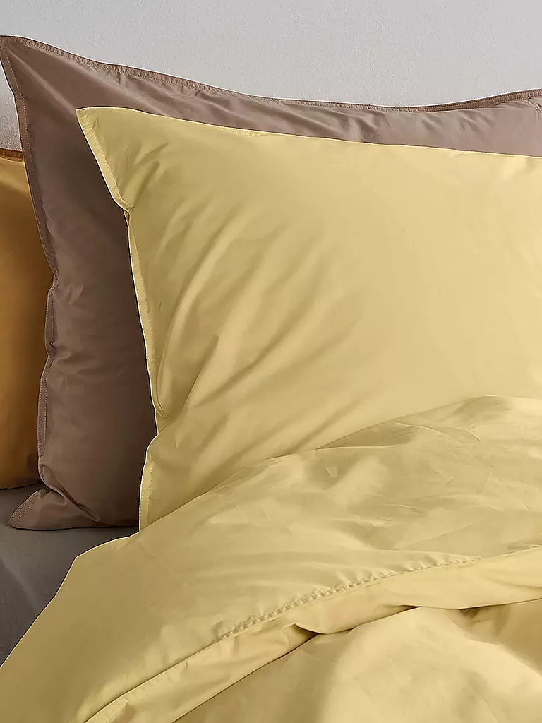 SUITE702 | Ropa de cama de percal 70x90cm/140x200cm Amarillo Mantequilla | 