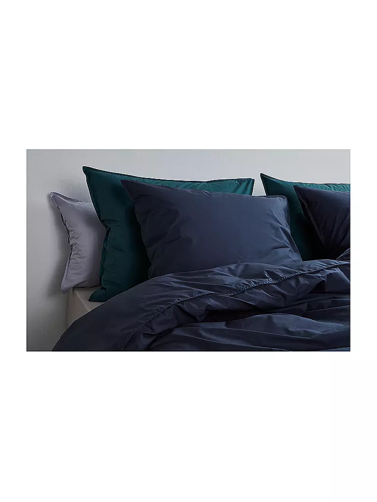 SUITE702 | Ropa de cama de percal 70x90cm/140x200cm Azul Marino | Azul oscuro