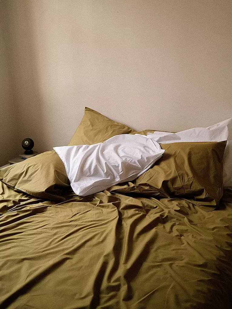 SUITE702 | Ropa de cama de percal 70x90cm/140x200cm Caqui Oro | Marrón