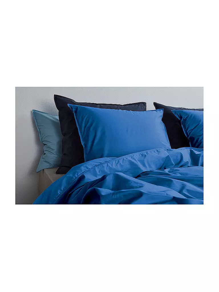 SUITE702 | Ropa de cama de percal 70x90cm/140x200cm Cobalto | blau