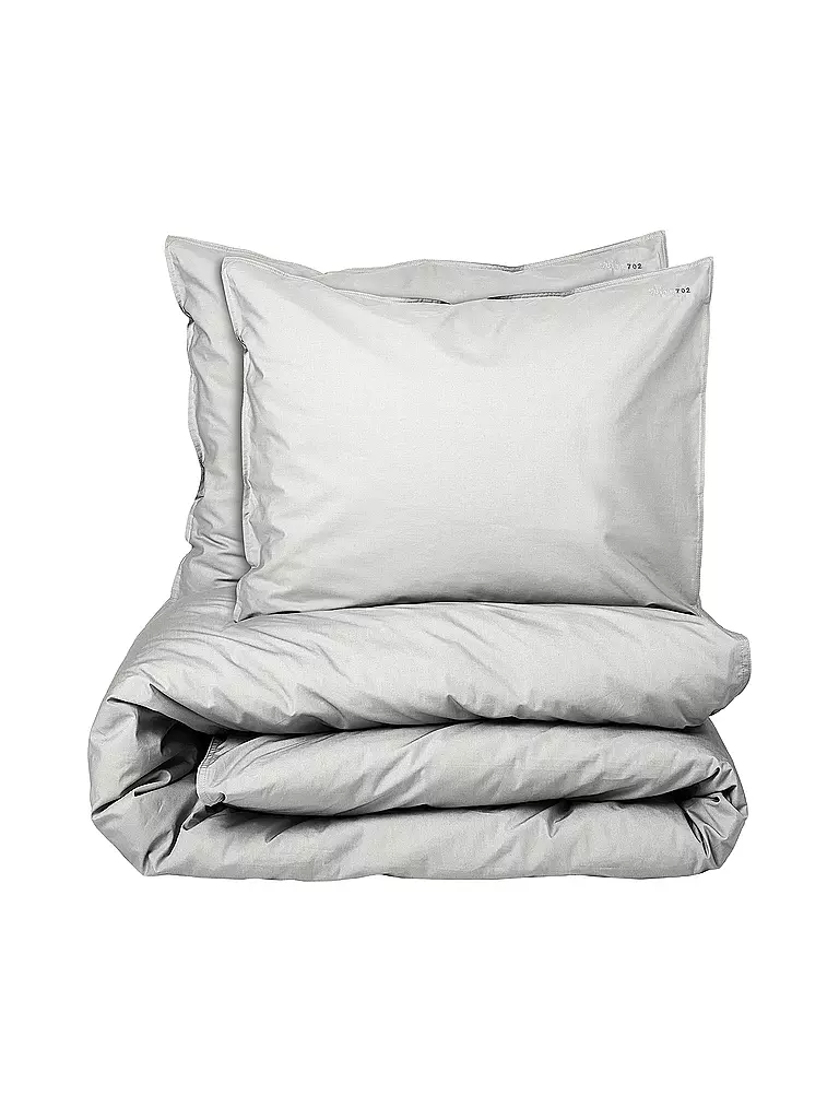 SUITE702 | Ropa de cama de percal 70x90cm/140x200cm Gris Plata | Gris claro