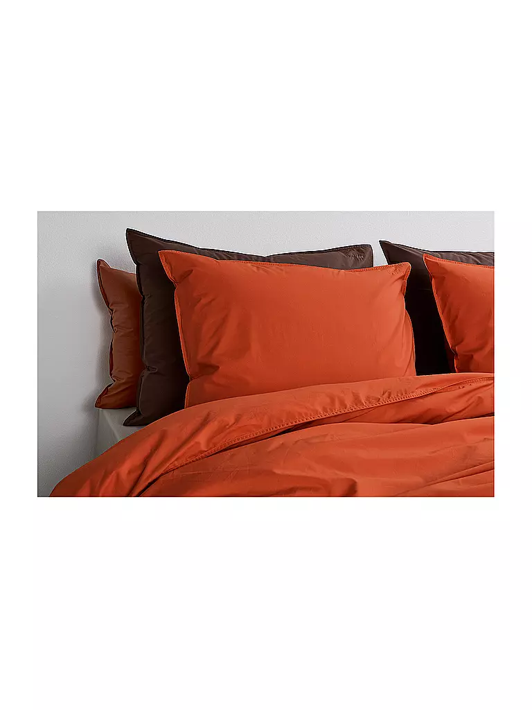SUITE702 | Ropa de cama de percal 70x90cm/140x200cm Poppy Orange | Naranja