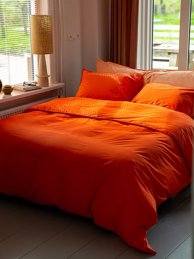 SUITE702 | Ropa de cama de percal 70x90cm/140x200cm Poppy Orange | Naranja