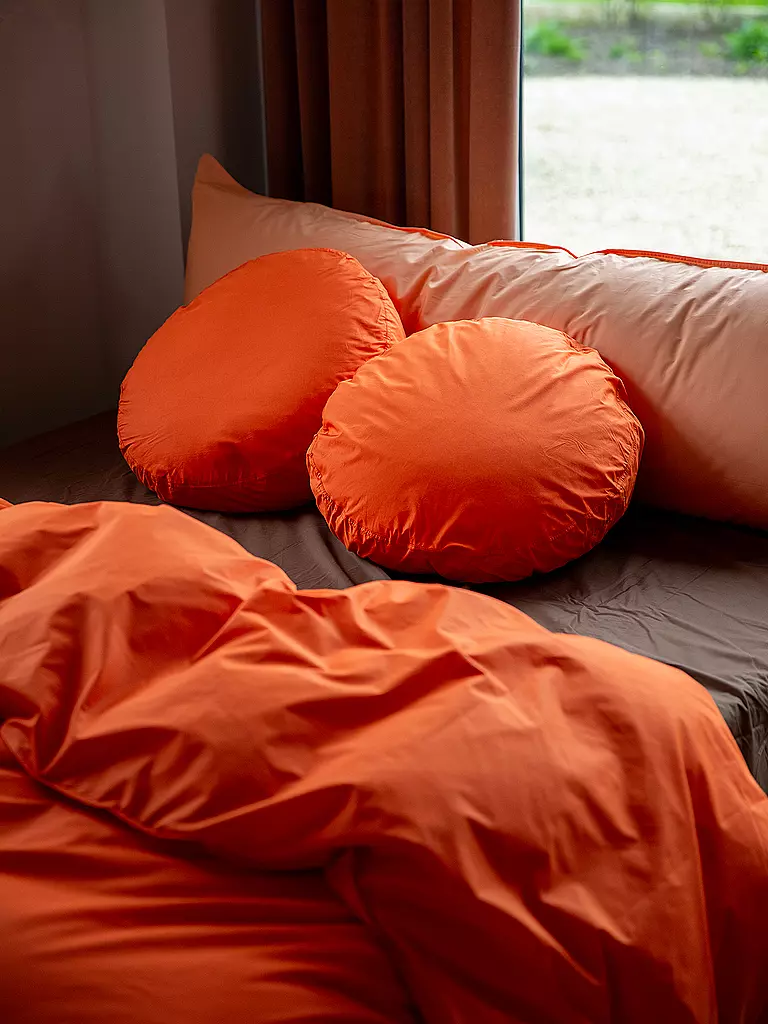 SUITE702 | Ropa de cama de percal 70x90cm/140x200cm Poppy Orange | Naranja