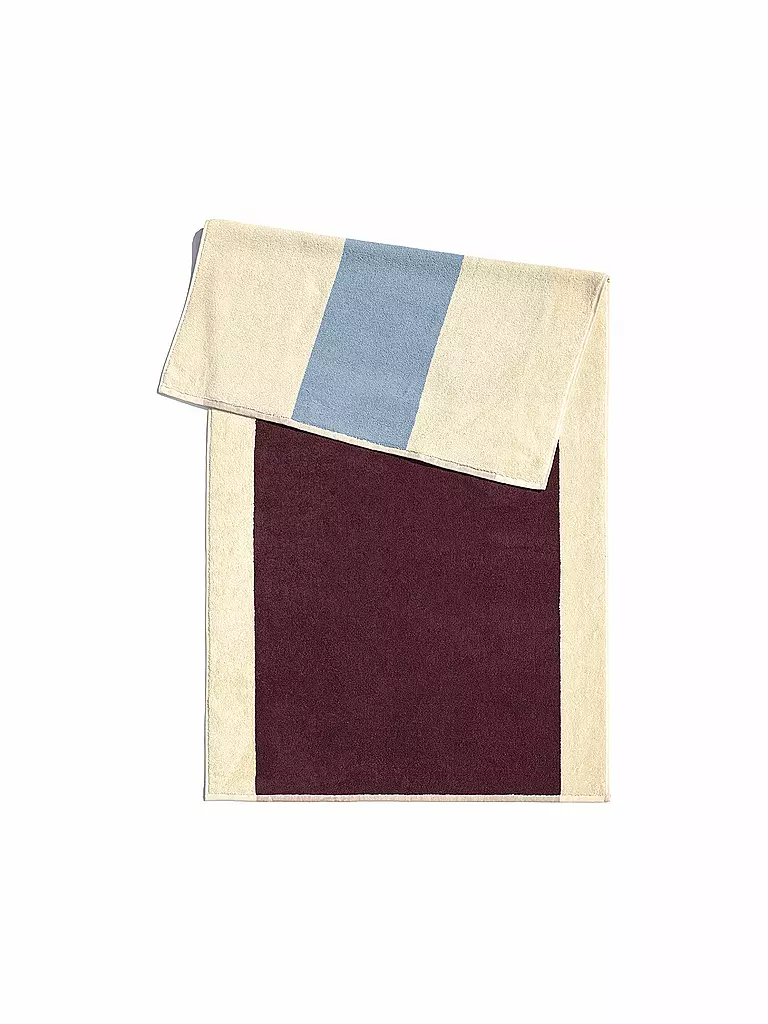 SUITE702 | Toalla 50x100cm MARTENS AND MARTENS Azul Cielo/Burdeos | Rojo oscuro