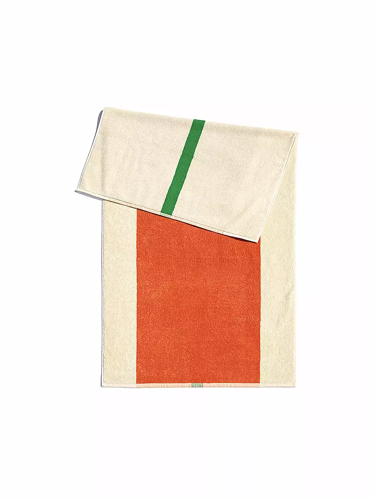 SUITE702 | Toalla 50x100cm MARTENS AND MARTENS Naranja/Verde | Naranja