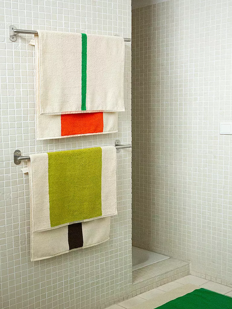 SUITE702 | Toalla 50x100cm MARTENS AND MARTENS Naranja/Verde | Naranja