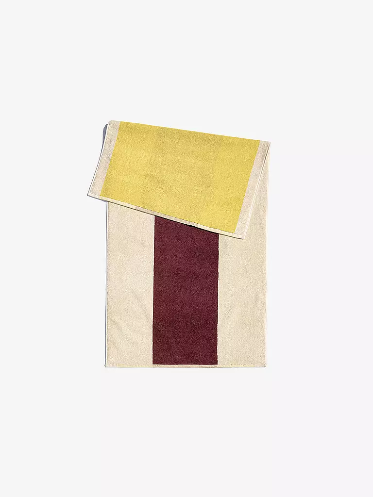 SUITE702 | Toalla de ducha 70x140cm MARTENS AND MARTENS Yellow/Bordeaux | Amarillo