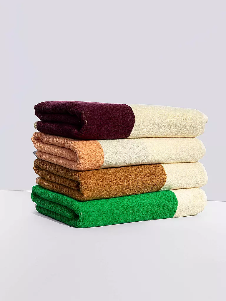 SUITE702 | Toalla de ducha 70x140cm MARTENS AND MARTENS Yellow/Bordeaux | Amarillo