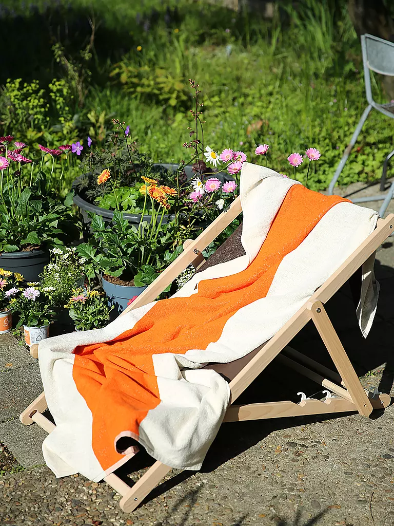 SUITE702 | Toalla de playa 90x180cm MARTENS AND MARTENS Naranja/Marrón | 