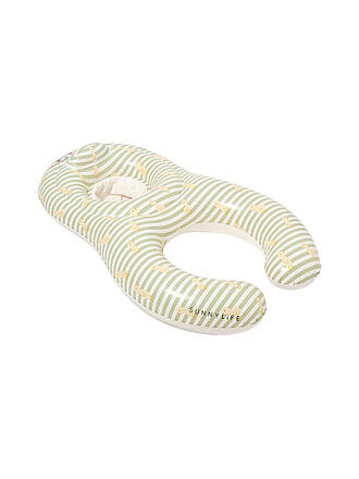 SUNNYLIFE | Flotador para bebé Float Together Dex el pato, rayas verdes